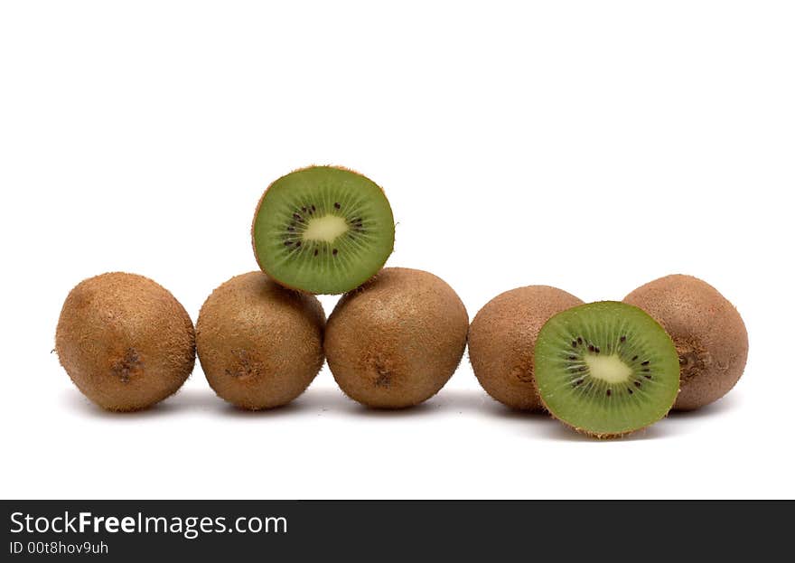 Kiwi on a white background