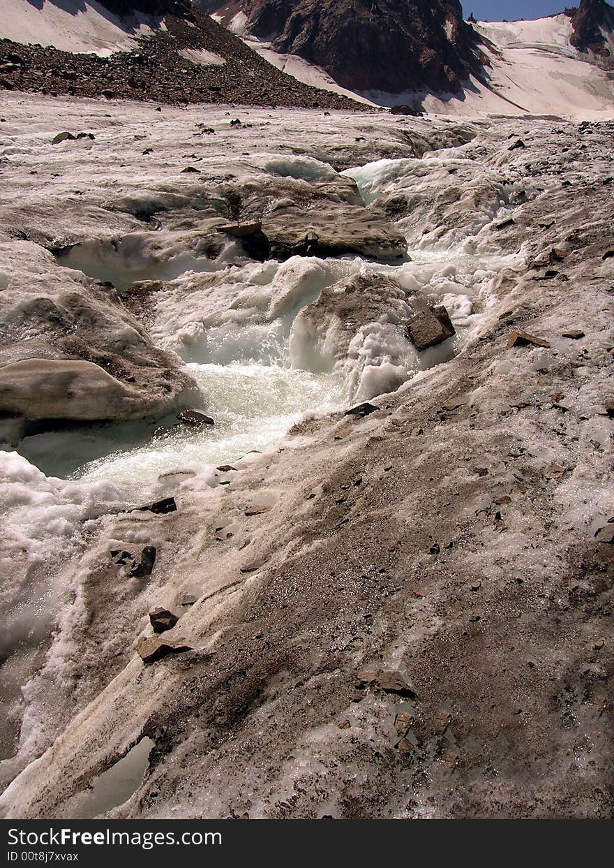 Melting glacier