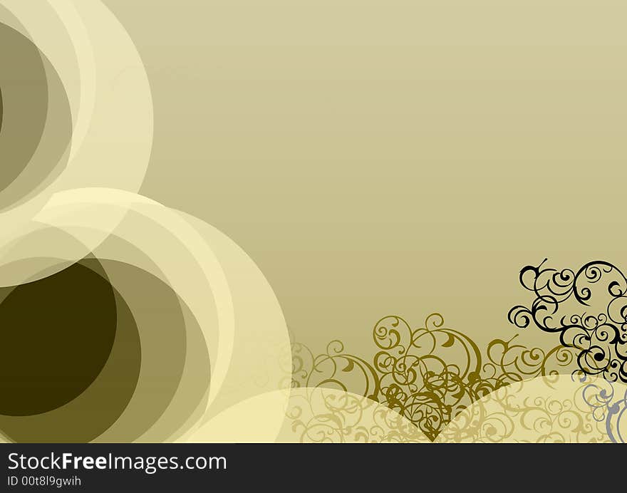 Old floral design abstract background. Old floral design abstract background