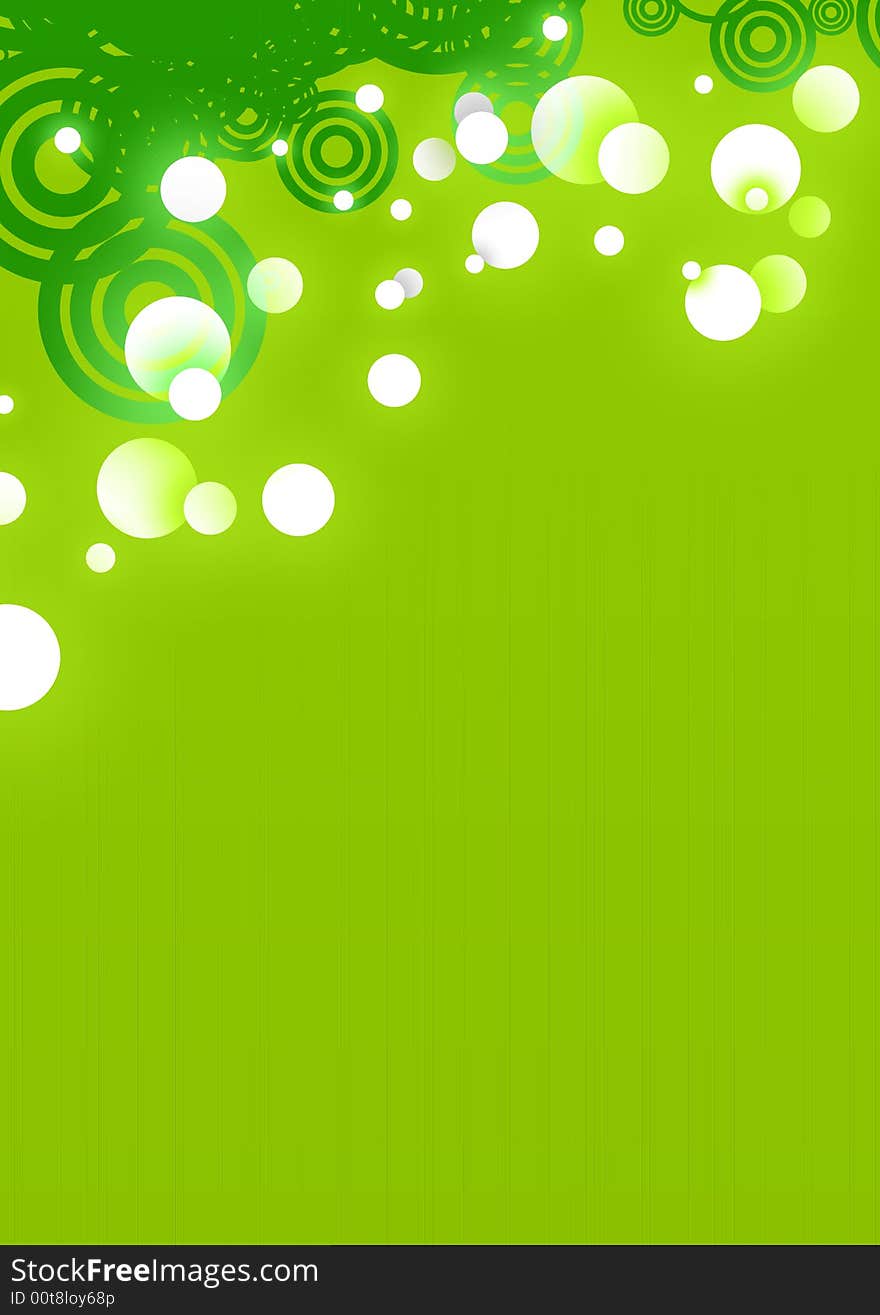 Glowing Green Circle Background