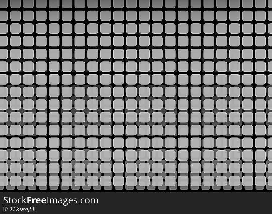 Overlapped optical rounded rectangle background