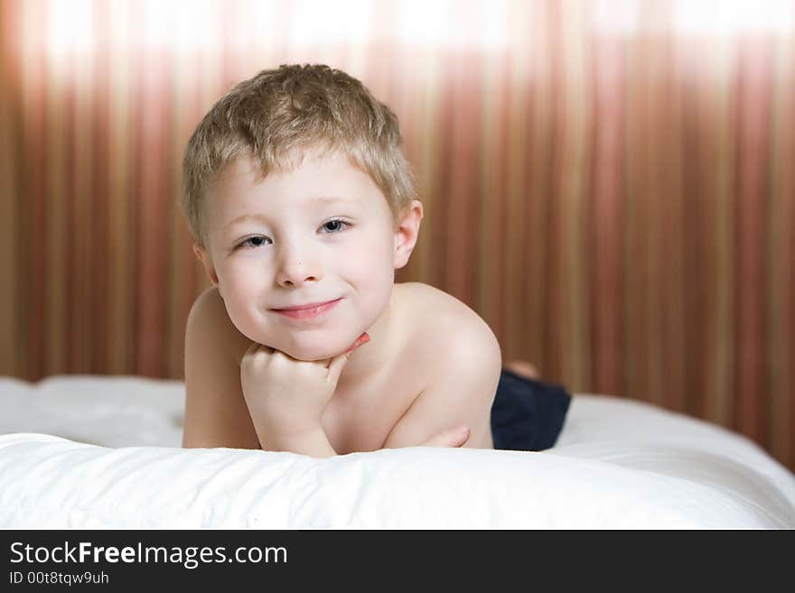 Boy on Bed