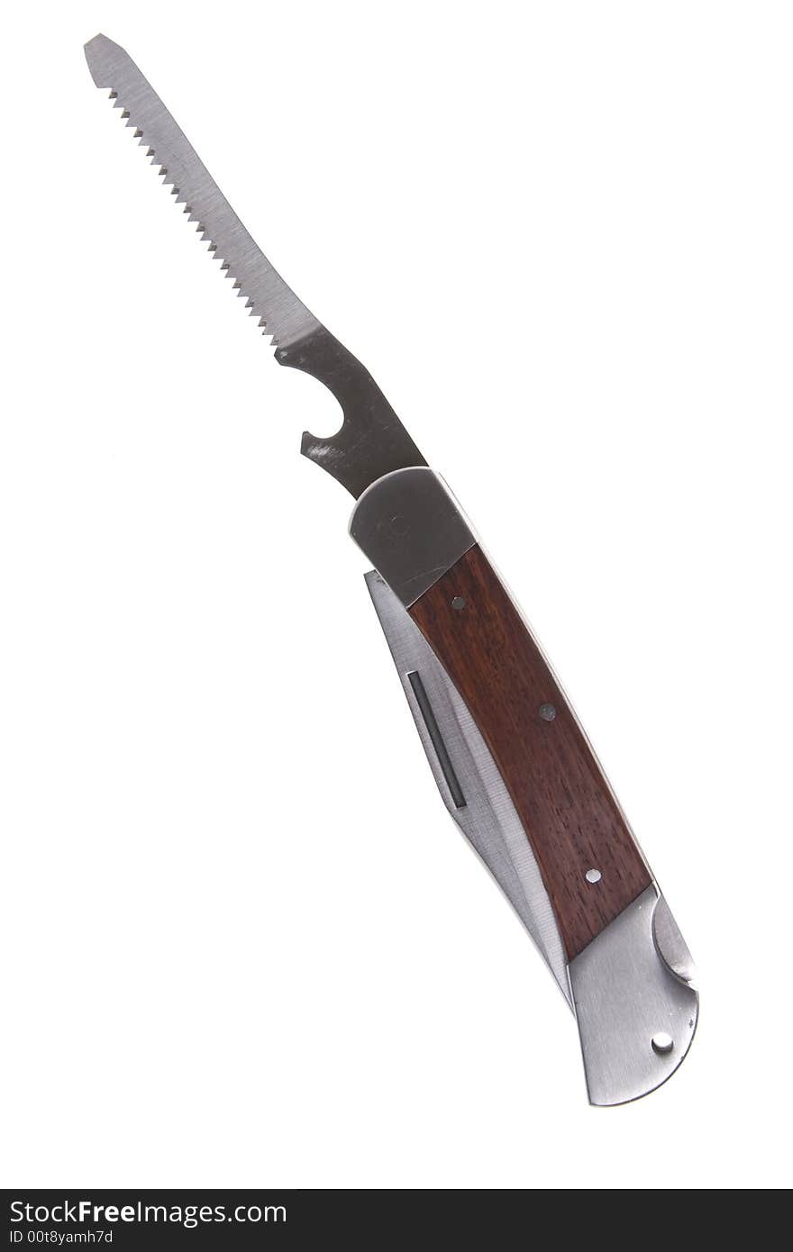 A penknife with a saw