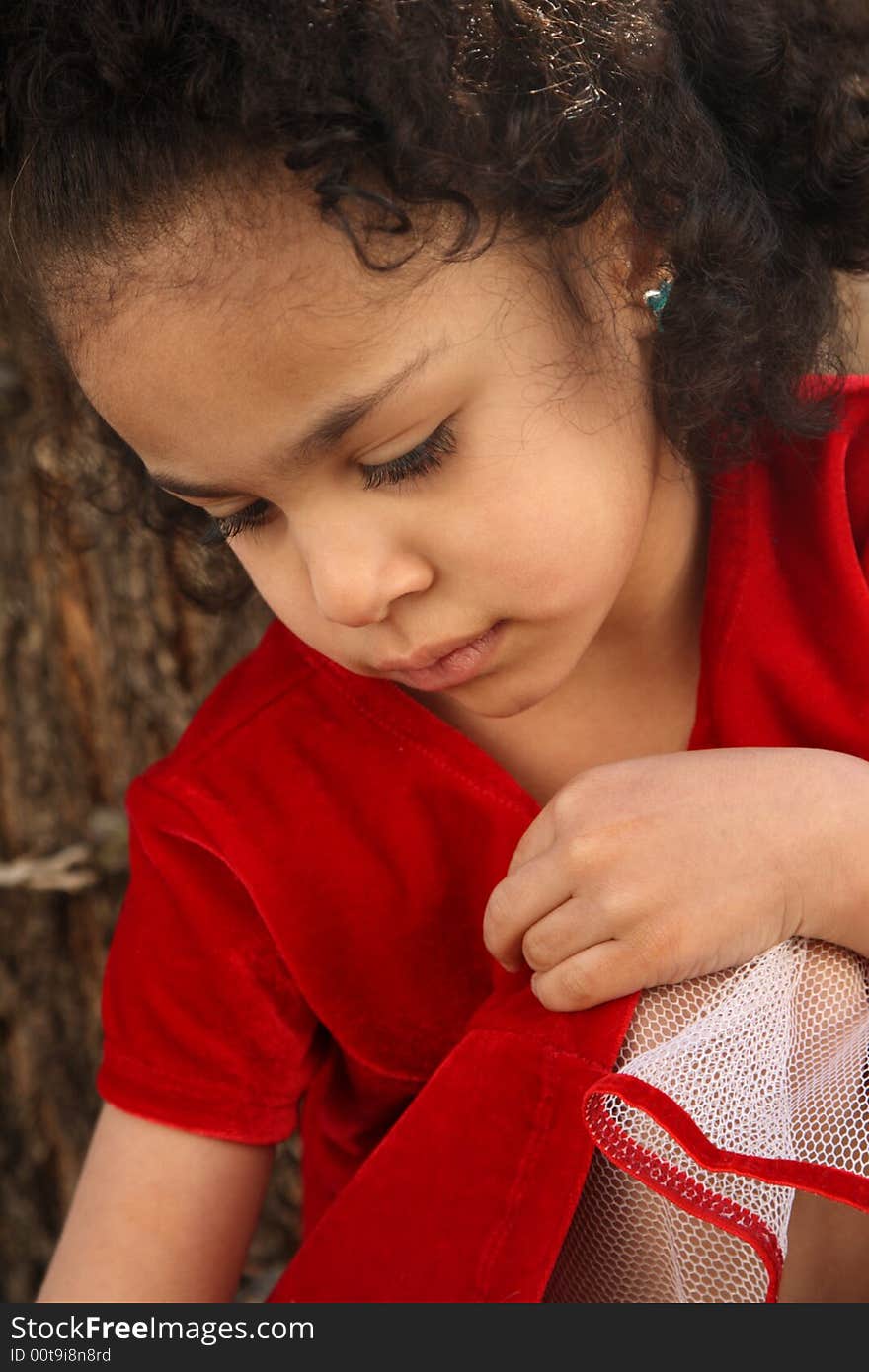 Young beautiful multiracial girl with afro hairstyle. Young beautiful multiracial girl with afro hairstyle