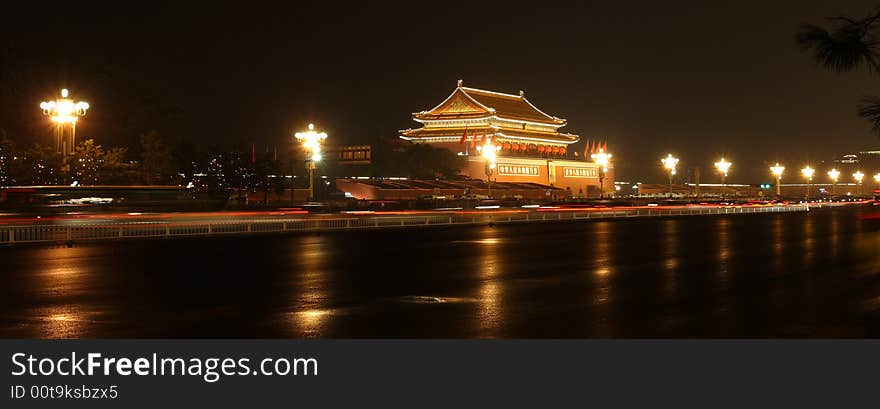 Night scenes of  beijing