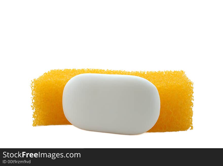 Sponge and soap.