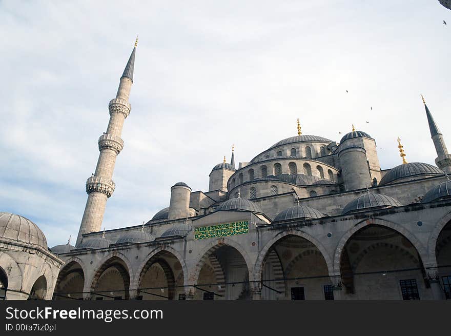 SultanAhmet (blue) mosque, Istanbul, Turkey.