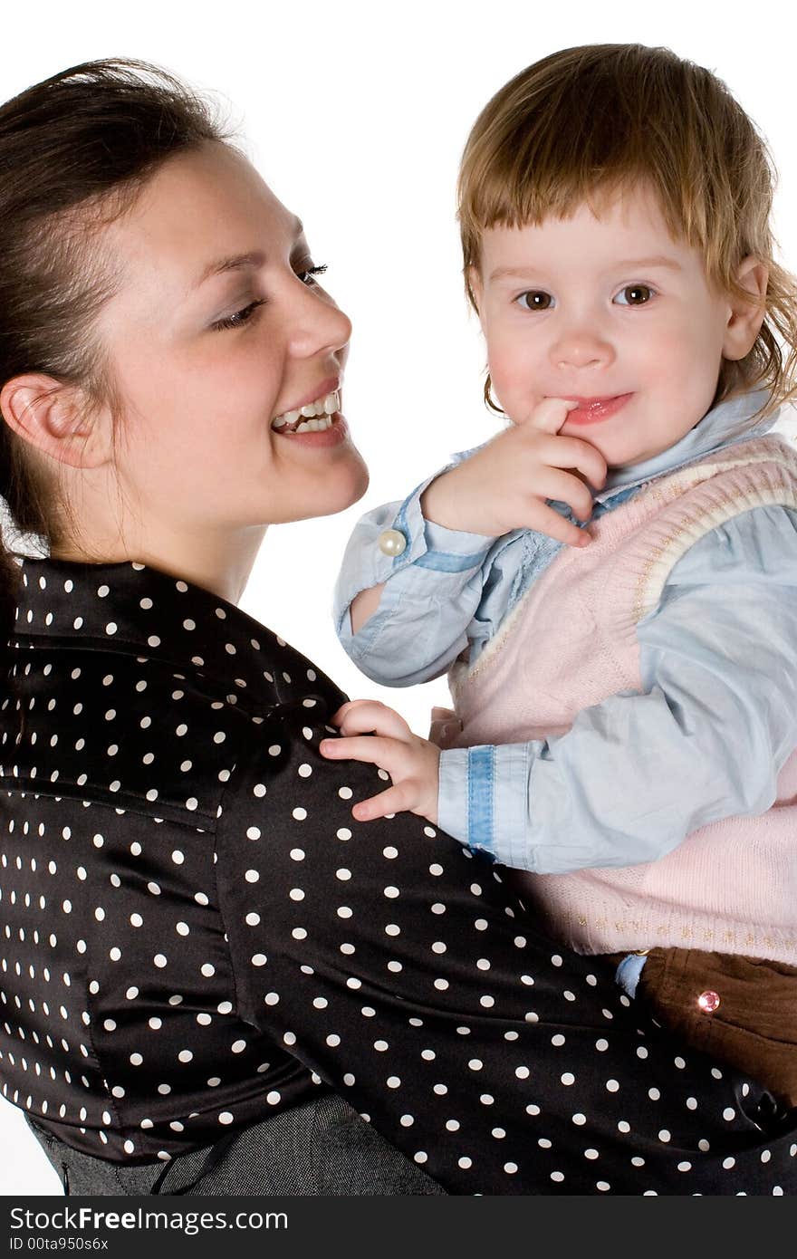 Mother and her adorable daughter. Mother and her adorable daughter