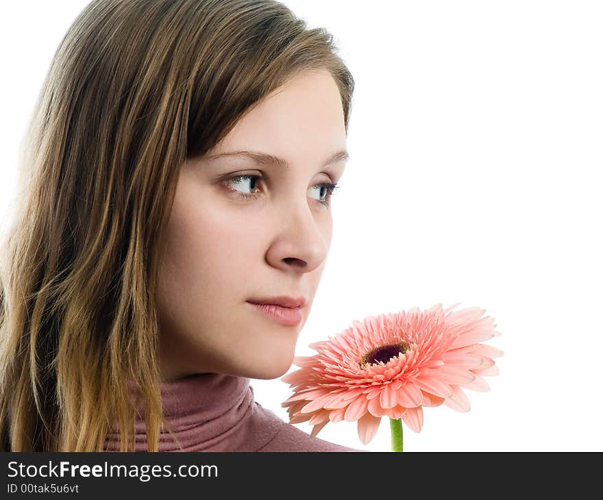 Girl with flower