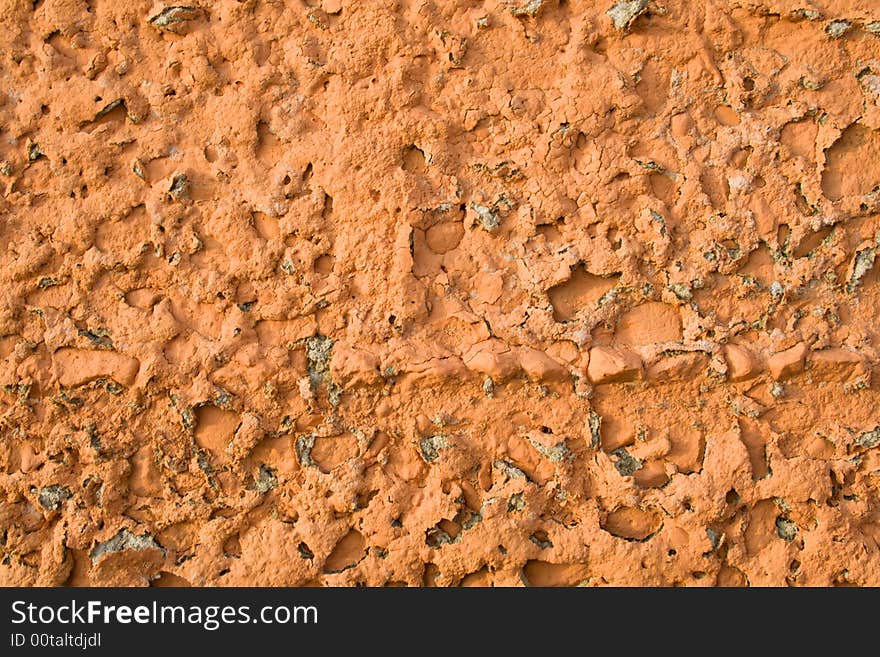 Old orange grunge texture can be used as background