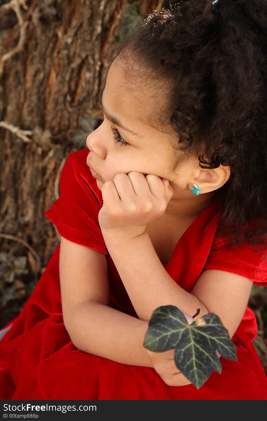 Young beautiful multiracial girl with afro hairstyle. Young beautiful multiracial girl with afro hairstyle