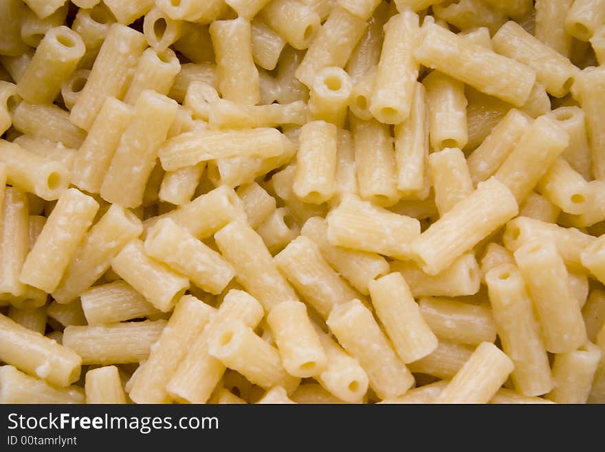 Cooked pasta  as a food background