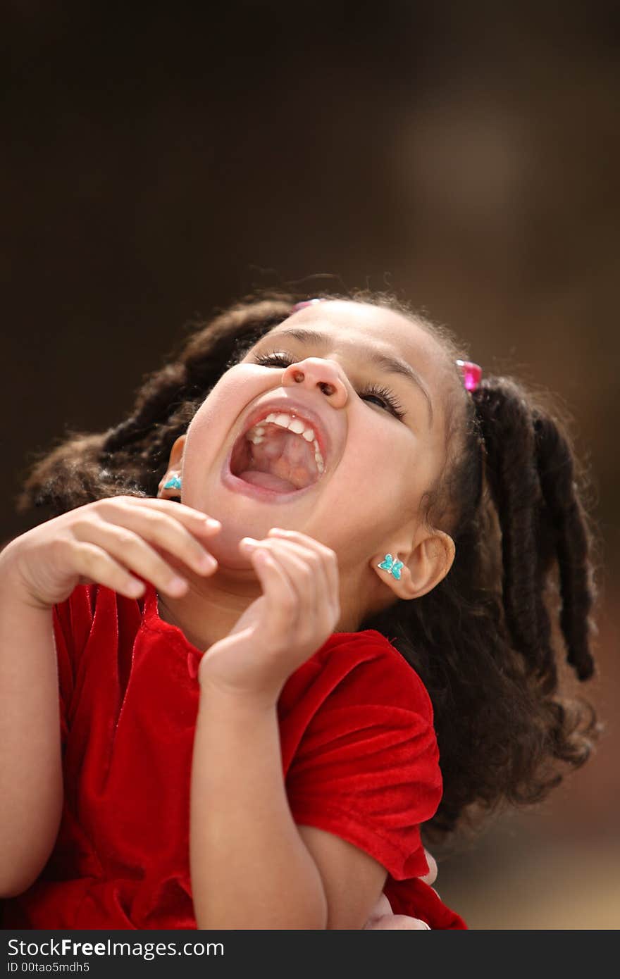 Young beautiful multiracial girl with afro hairstyle. Young beautiful multiracial girl with afro hairstyle