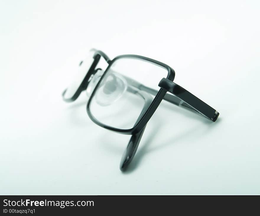 Eyeglasses on a white background