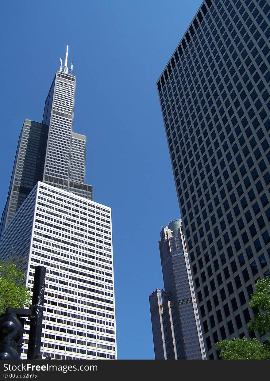 Skyscrapers in downtown Chicago, Illinois