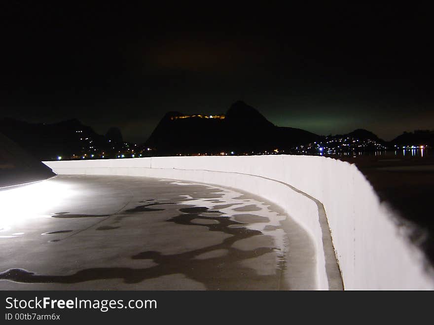 Hydroviaria (boat terminal) in Niteroi - Rio de Janeiro, designed by Oscar Niemeyer. Hydroviaria (boat terminal) in Niteroi - Rio de Janeiro, designed by Oscar Niemeyer