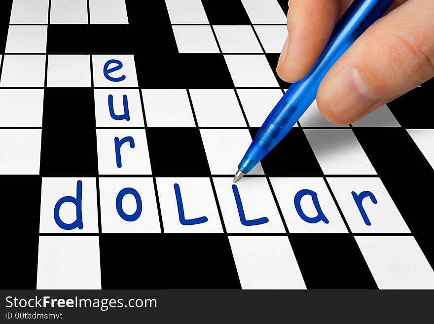 Crossword - euro and dollar