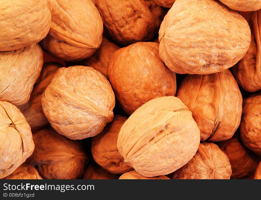 Walnuts background