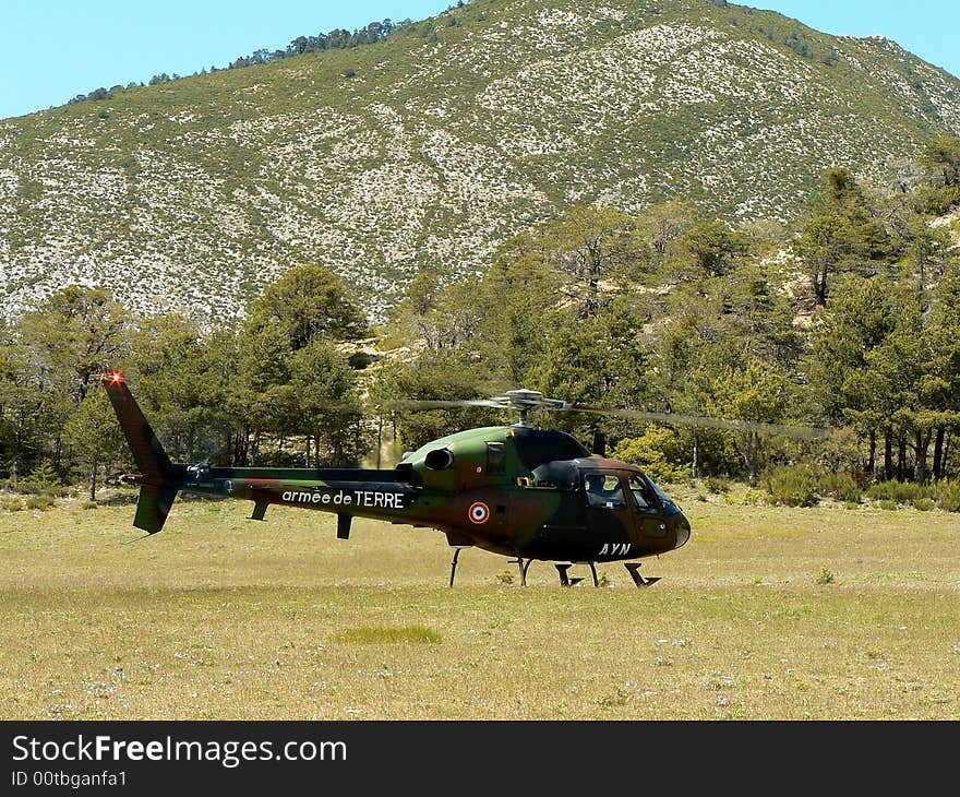 French military helicopter