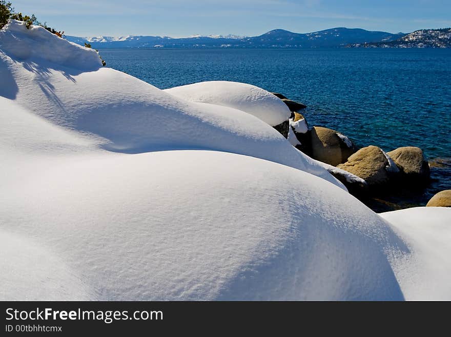 Lake in winter