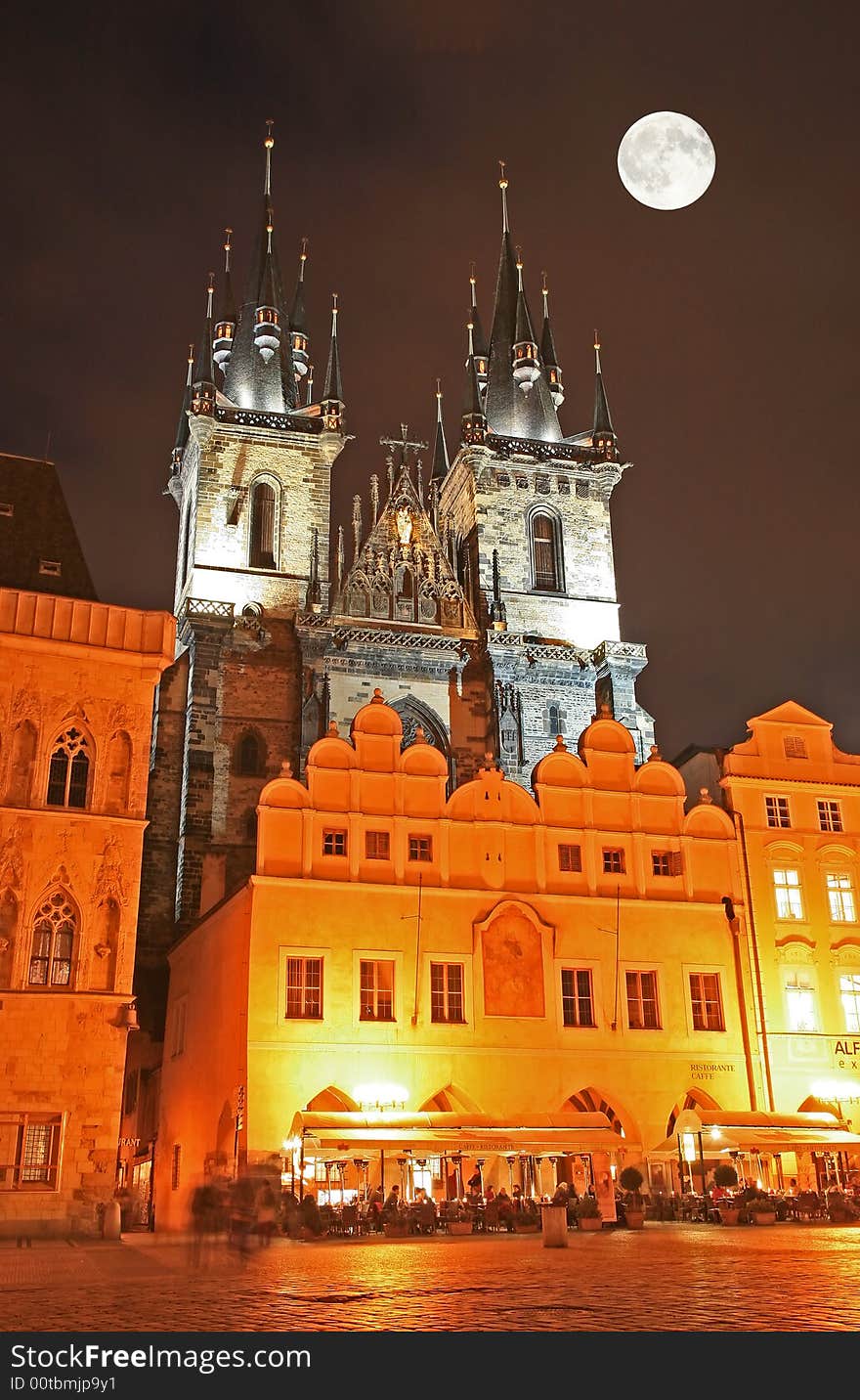 The famous Old Town Square in Prague City