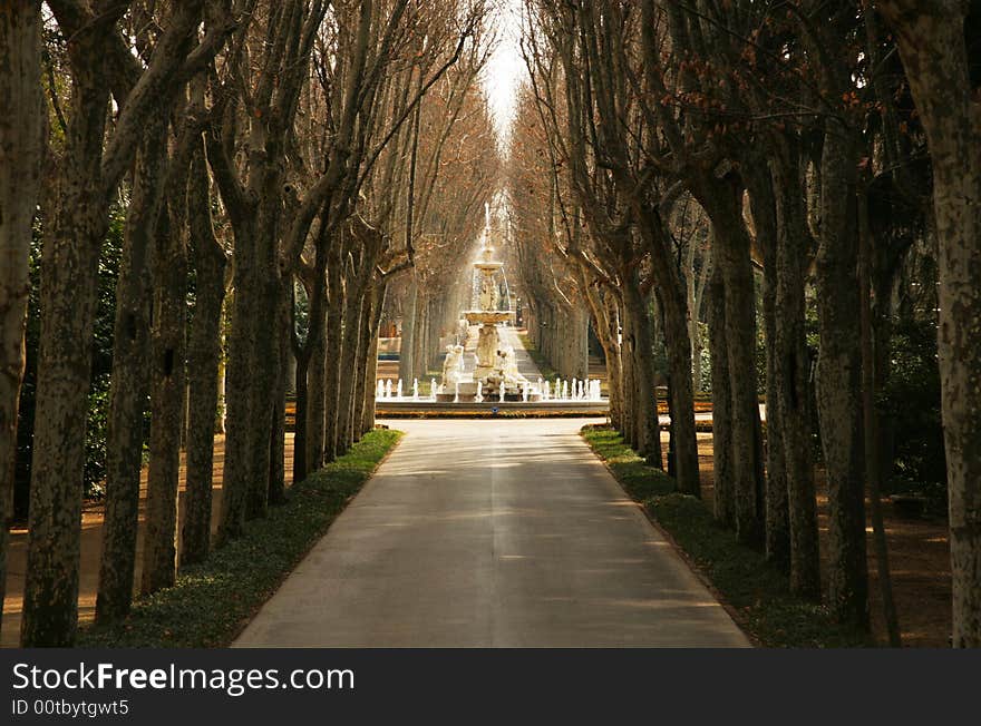 It's the west side of campo del moro, madrid. It's the west side of campo del moro, madrid