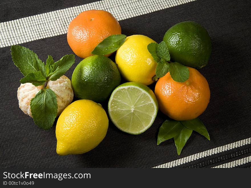 Citrus Fruit Background. Food and Drinks Series.