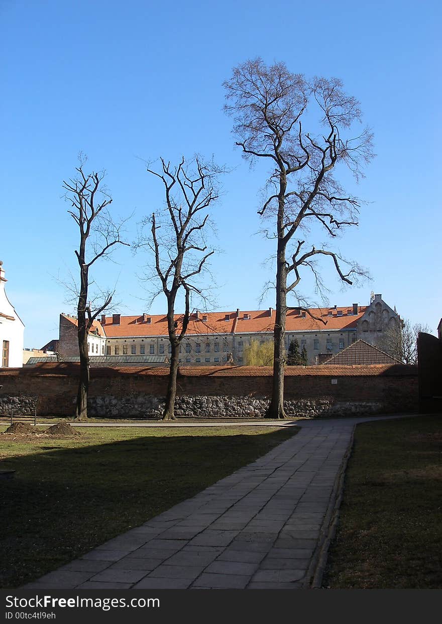 The church of the Boze Cialo in the Cracow on Kazimierzu. The church of the Boze Cialo in the Cracow on Kazimierzu.