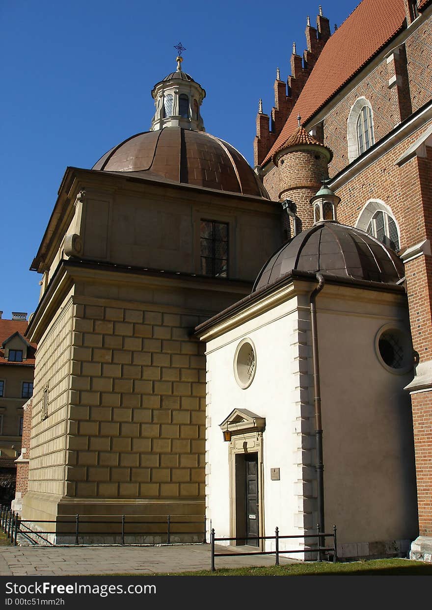 The church of the Boze Cialo in the Cracow on Kazimierz. The church of the Boze Cialo in the Cracow on Kazimierz.