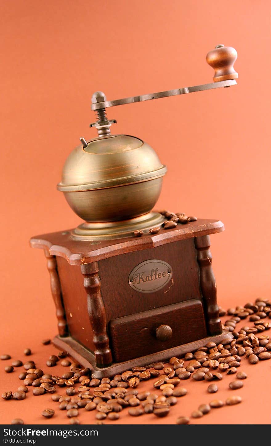 Old rustic coffee grinder from Germany