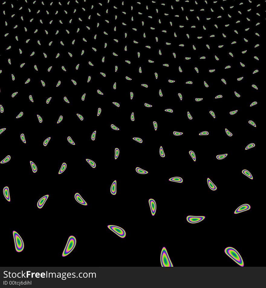 Adstract fractal in black colors