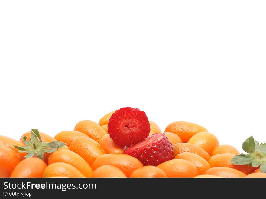 Strawberry and kumquats