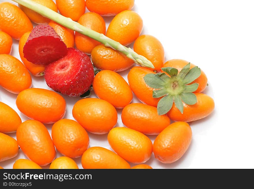 Strawberry and kumquats