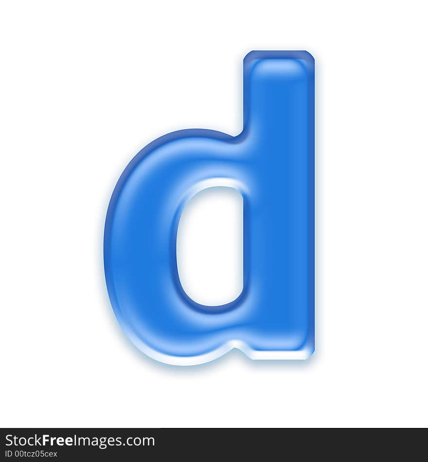 Aqua letter