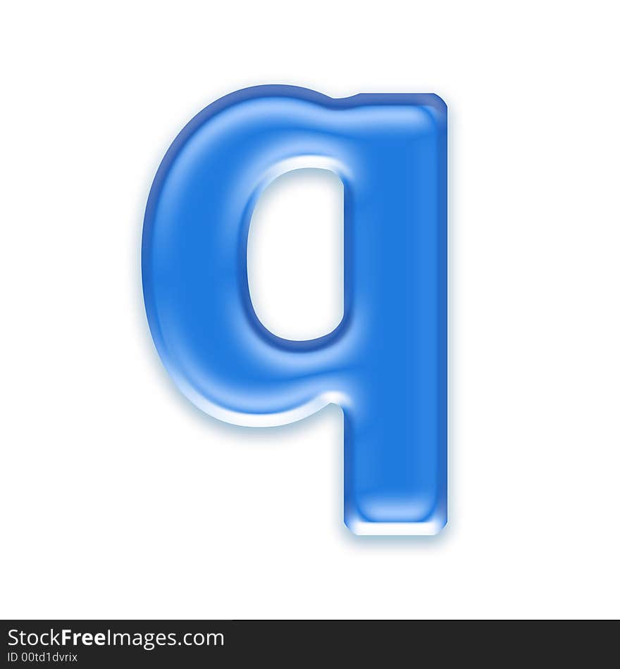 Aqua letter