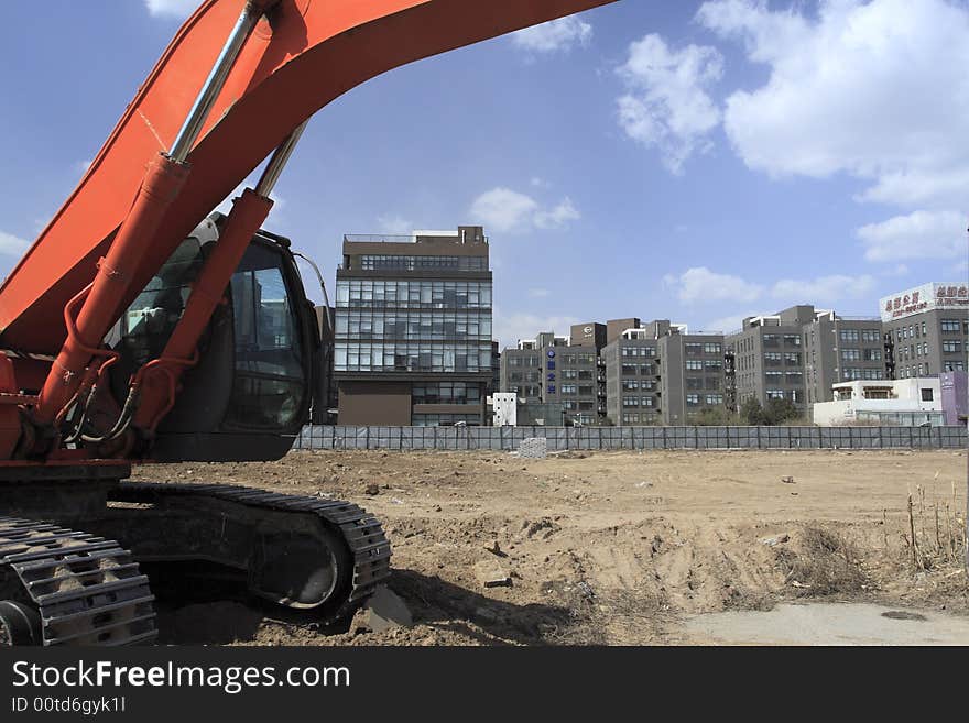 Construction site in Beijing.