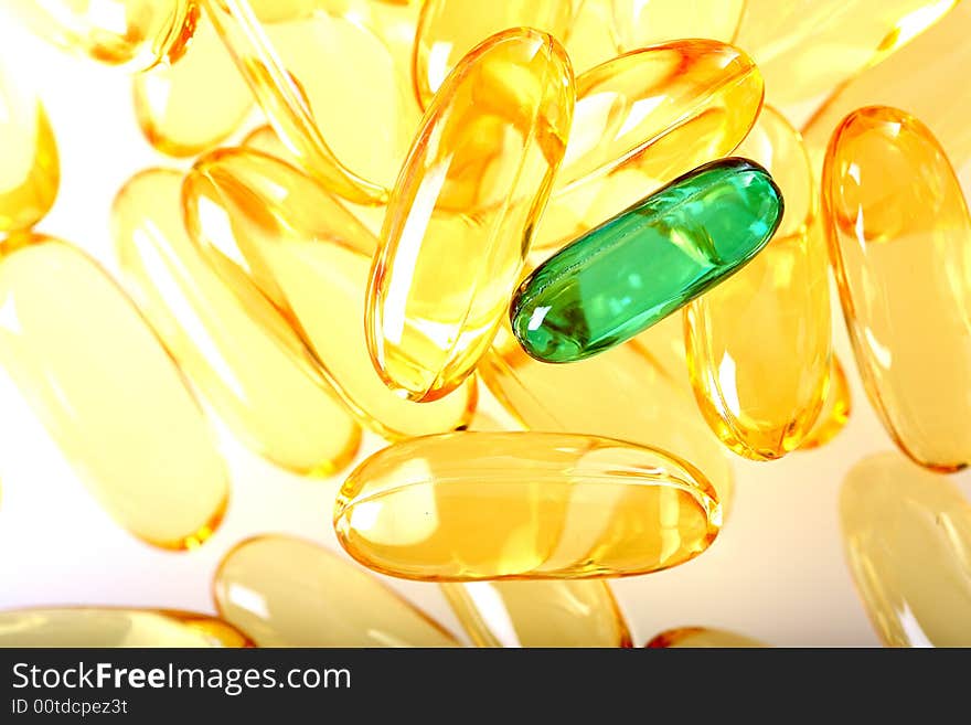 Yellow Gel Pills