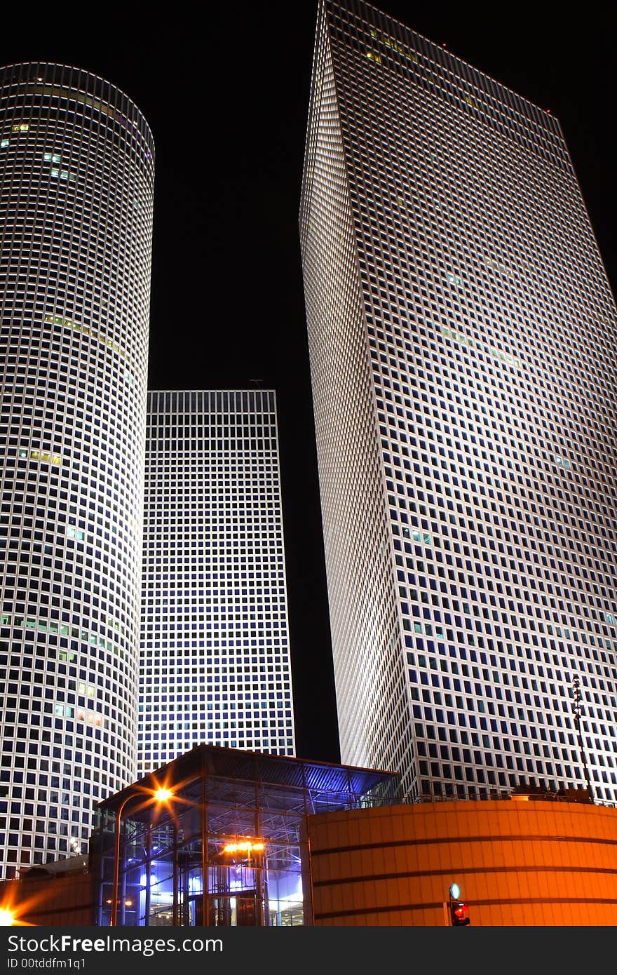 Skyscrapers in the center of Tel Aviv