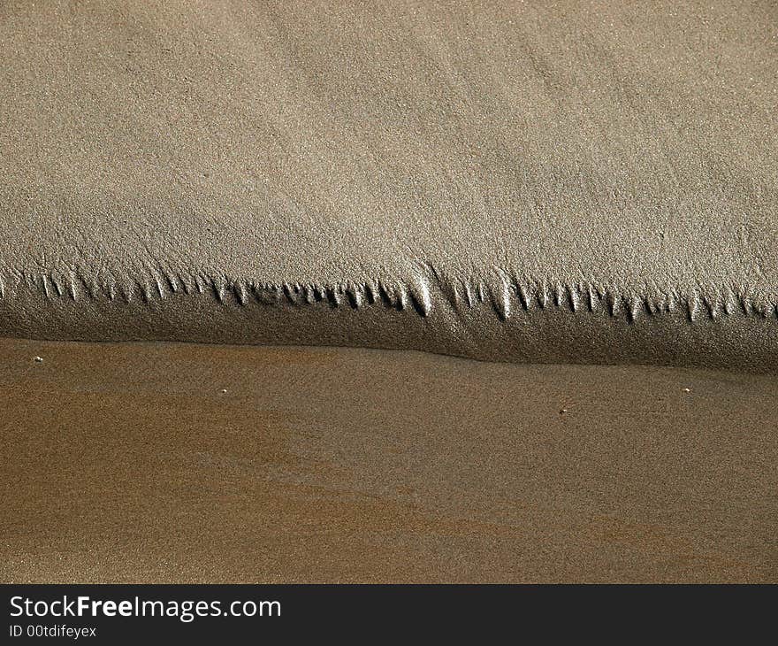 Micro sand cliffs