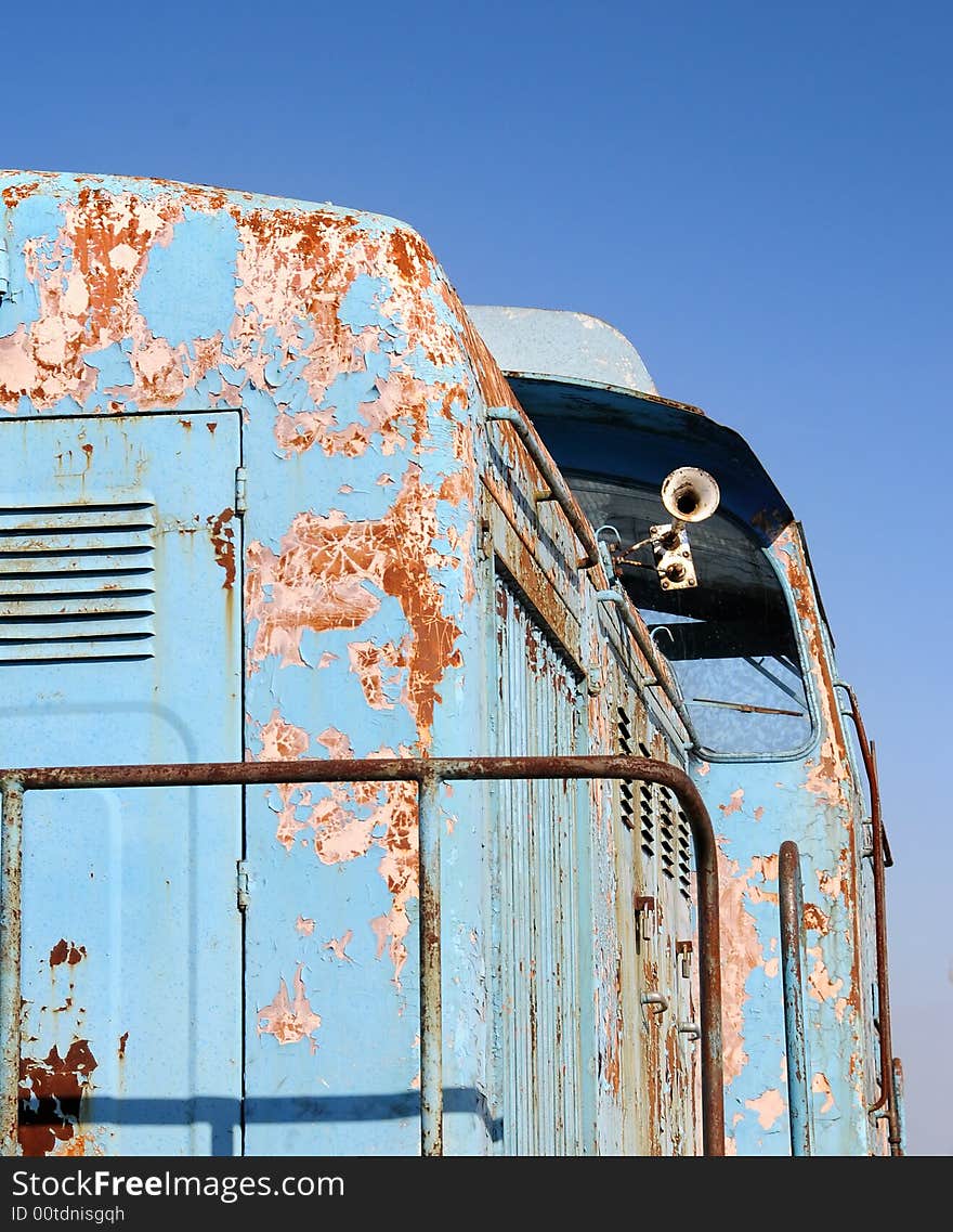 Old diesel locomotive