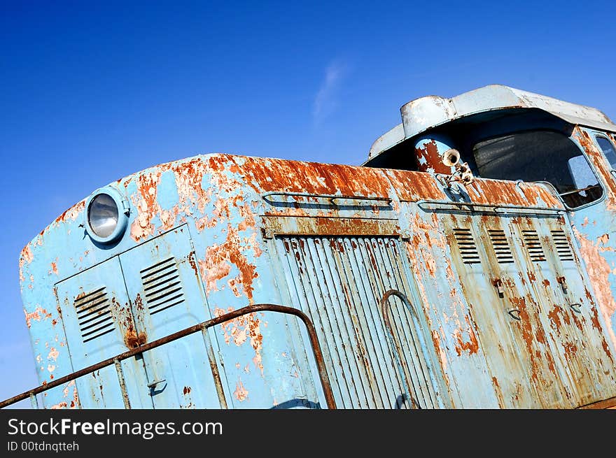 Old diesel locomotive