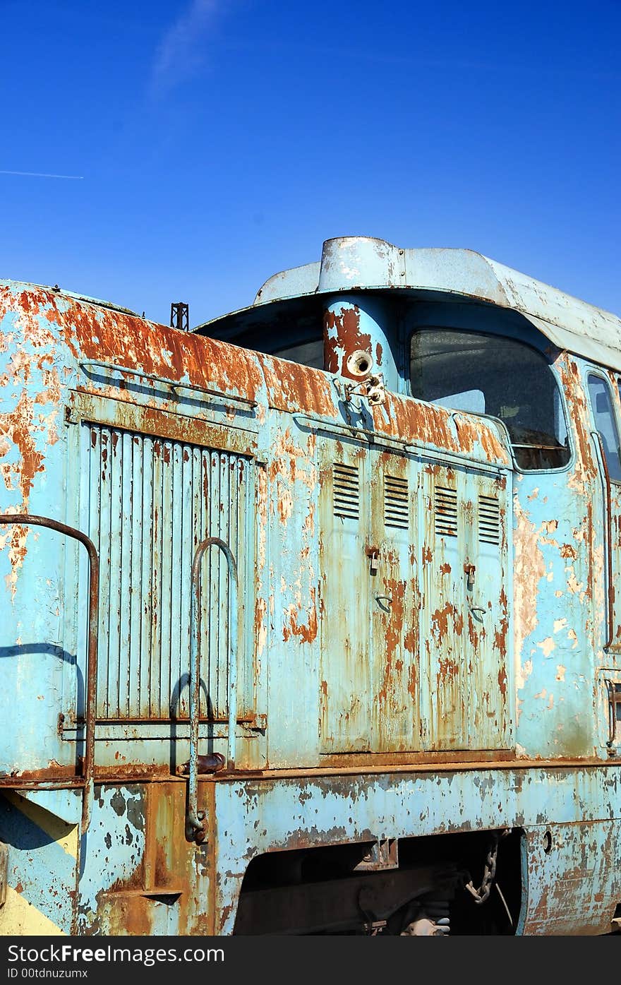 Old diesel locomotive