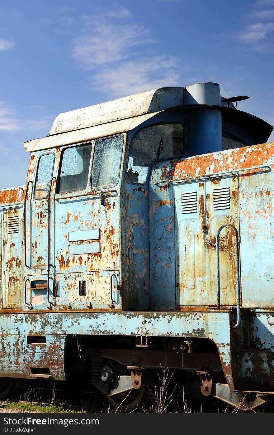 Old diesel locomotive