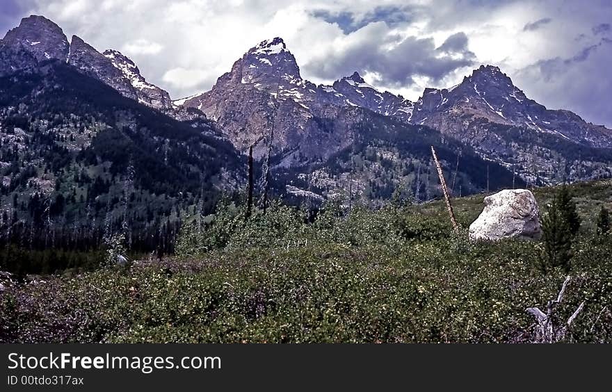 This shot was taken while hiking in the Grand Tetons. This shot was taken while hiking in the Grand Tetons.