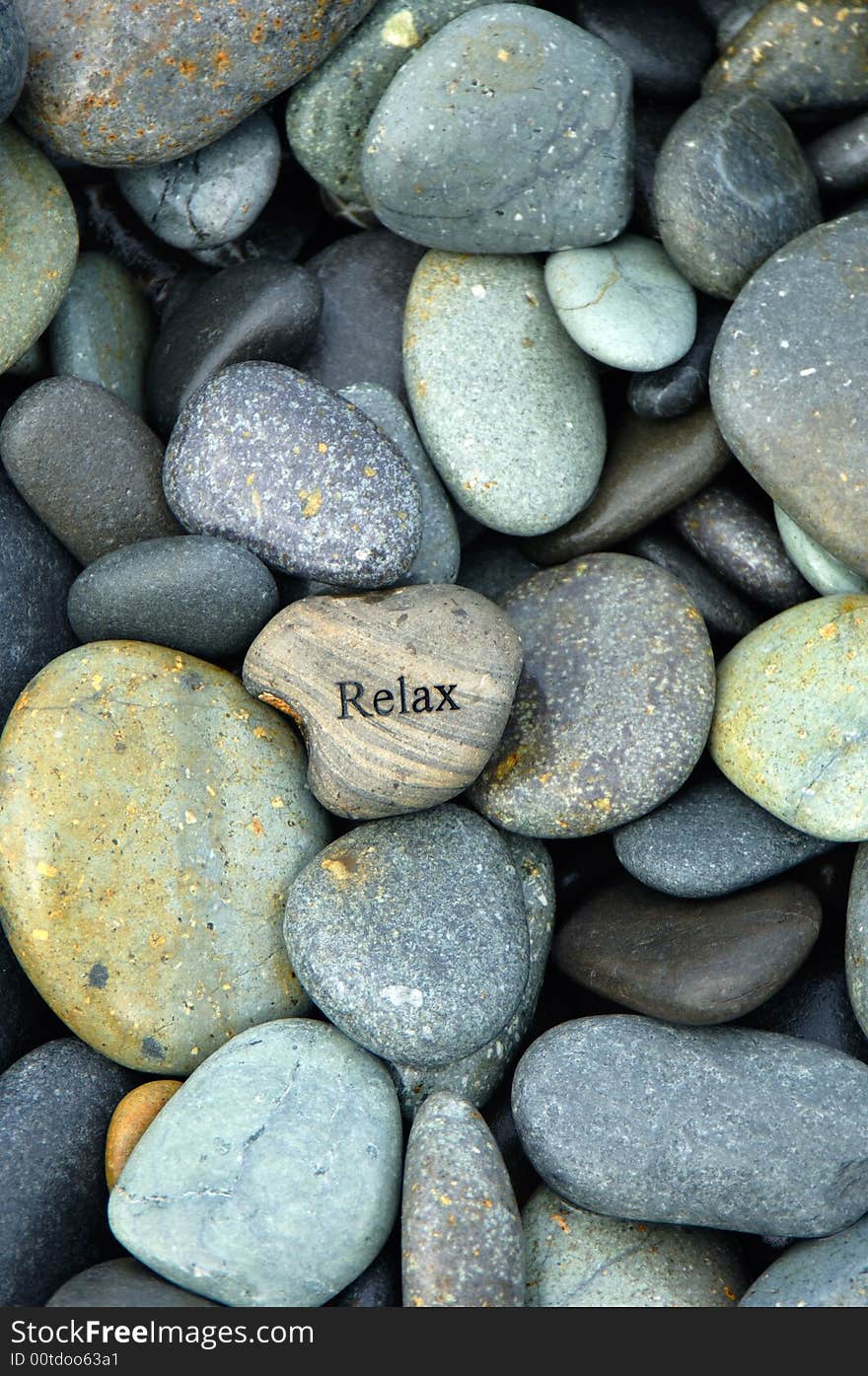 Zen stack of pebbles on the beach. Zen stack of pebbles on the beach