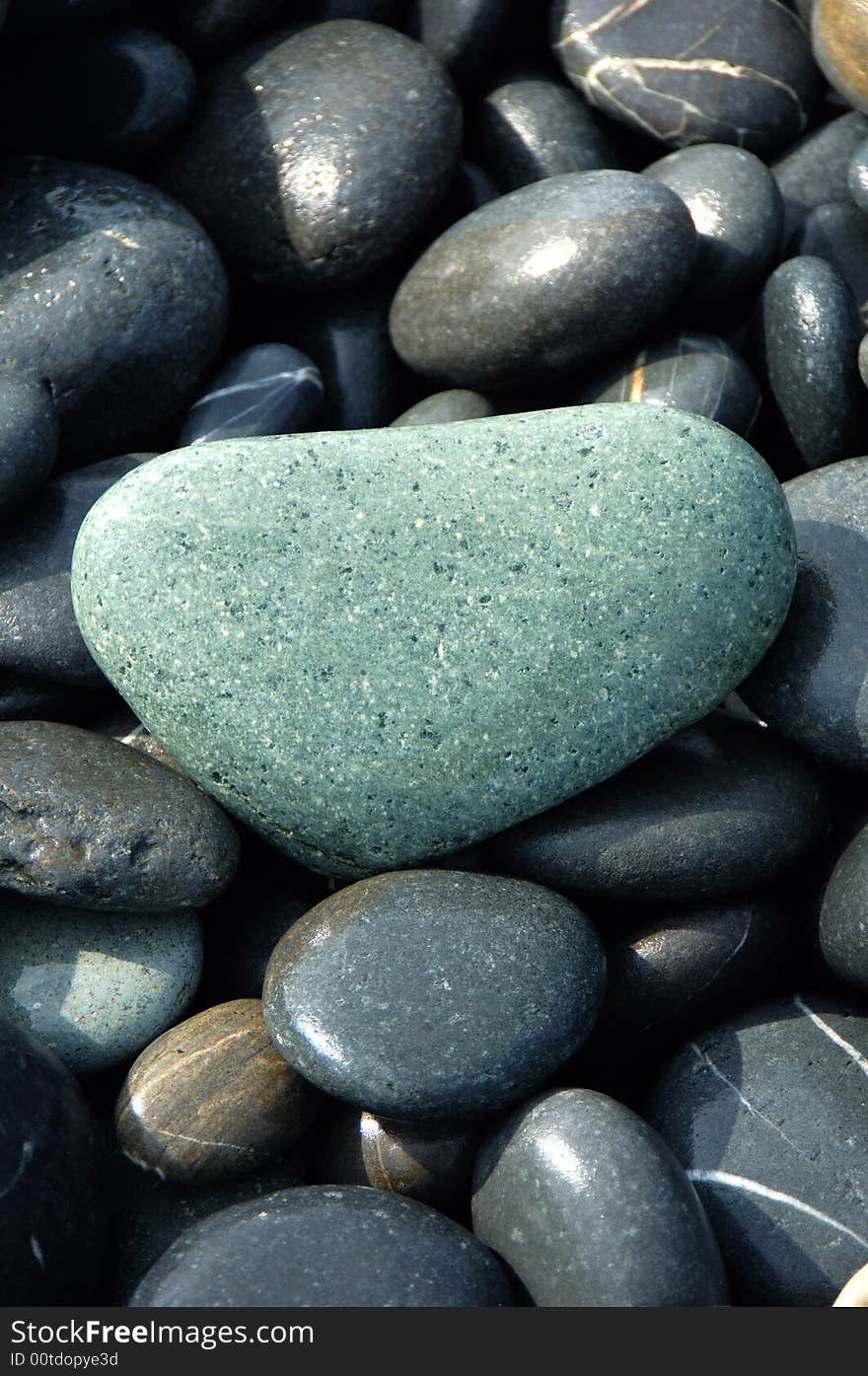 Zen stack of pebbles on the beach. Zen stack of pebbles on the beach