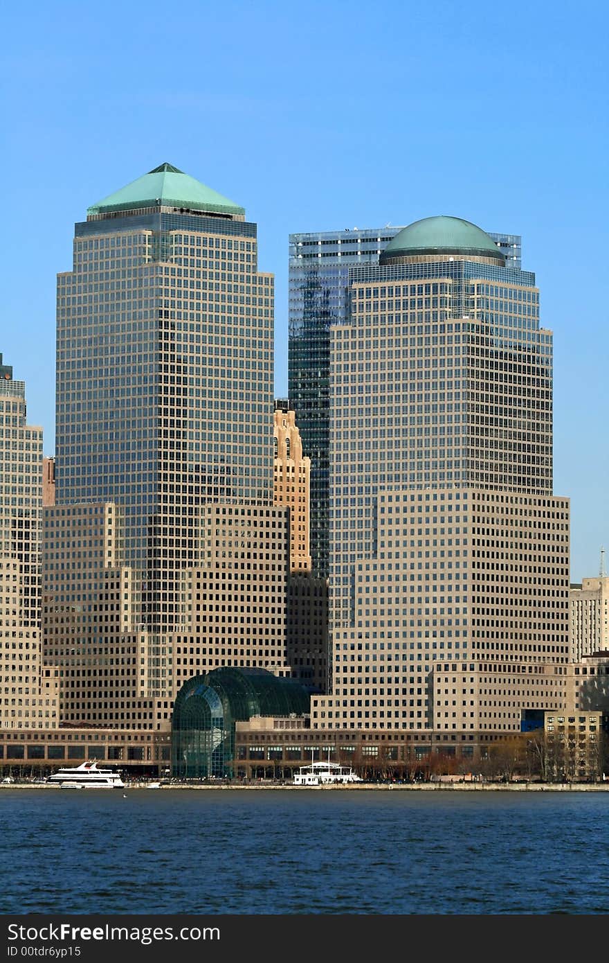 The Lower Manhattan Skyline viewed from Liberty Park New Jersey