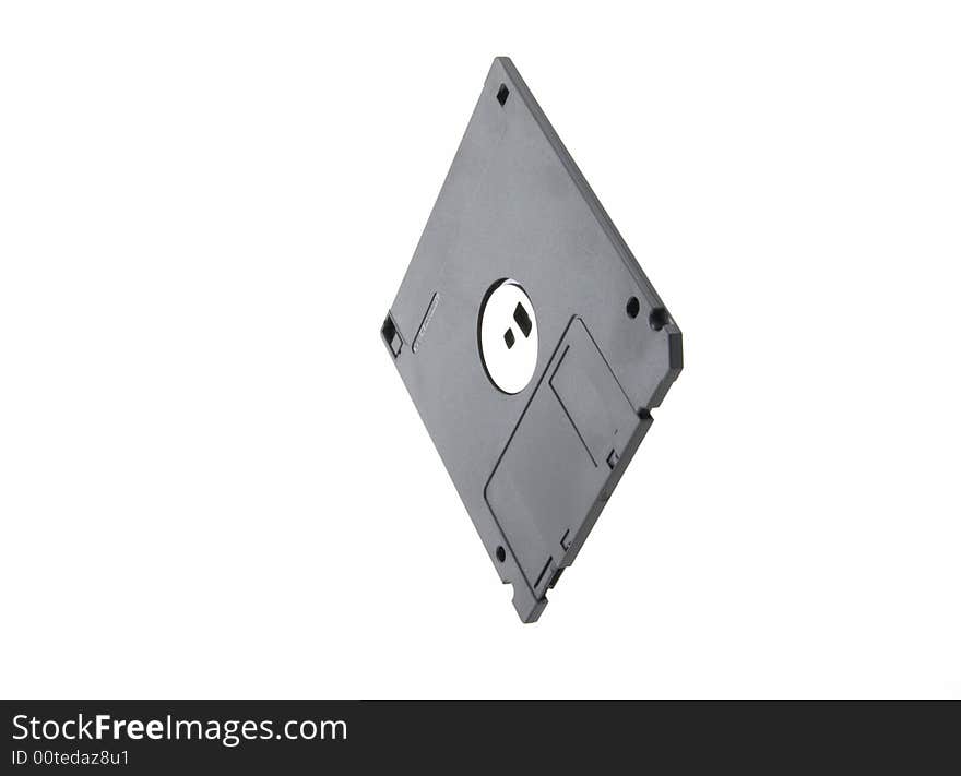 Diskette on a white background