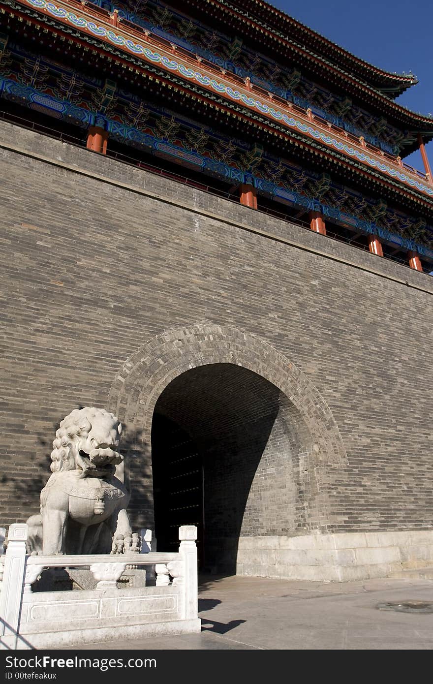 Standing like some huge lost monolith at the southern end of Tian An Men Square, Qian Men, which literally translates as 'Front Gate', actually consists of two separate gates about 50 meters apart, each the size of a small castle. They used to mark the boundary between the inner and outer cities, but now one stands isolated on a traffic island, facing its counterpart across six lanes of impenetrable Beijing traffic. They look a little lost without the city wall, but remain impressive nonetheless. When open, you can ascend for a view over the square below. Standing like some huge lost monolith at the southern end of Tian An Men Square, Qian Men, which literally translates as 'Front Gate', actually consists of two separate gates about 50 meters apart, each the size of a small castle. They used to mark the boundary between the inner and outer cities, but now one stands isolated on a traffic island, facing its counterpart across six lanes of impenetrable Beijing traffic. They look a little lost without the city wall, but remain impressive nonetheless. When open, you can ascend for a view over the square below.