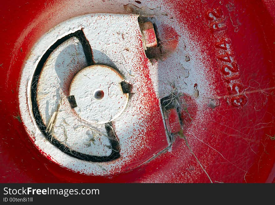 Close-up of tractor axle useful for a background or texture.  No sharpening. Close-up of tractor axle useful for a background or texture.  No sharpening